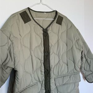 Olive Quilted Jacket
